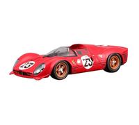 TAQCGH Modellino Realistico Auto Replica Di Modello Di Auto Da Corsa In Scala 17 Cm Scala 1:24 For Ferrari 330 P4 Auto Da Corsa D'epoca Le Mans Del 1967 Modellini Di Veicoli A Motore In Scala