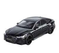 TAQCGH Modellino Realistico Auto Replica di Modello di Auto in Scala 27 Cm 1/18 for Audi RS7 Supercar in Miniatura con Chiave Remota Modellini di Veicoli A Motore in Scala(Black)