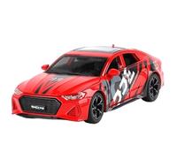 TAQCGH Modellino Realistico Auto Veicoli Pressofusi in Scala 15 Cm 1/32 for Audi RS7 Track Edition, Modello di Auto Sportiva in Lega da Collezione Modellini di Veicoli A Motore in Scala(Red)