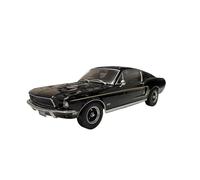 TAQCGH Modellino Realistico Auto Veicolo Simulato in Lega Pressofusa in Scala 1:18 per Ford Mustang GT Fastback 1968 Collezione per Appassionati di Modelli Auto Modellini di Veicoli A Motore in Scala