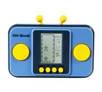 TAQY Console di Gioco Creatività Brick Portatile Retrò 26 Giochi a Blocchi Livello/velocità Regolabile Bottoni in Morbido Silicone Battaglia Corse Regali per Bambini Giocattoli Elettronici (Blue)