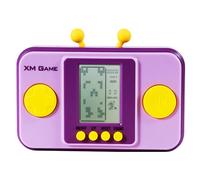 TAQY Console di Gioco Creatività Brick Portatile Retrò 26 Giochi a Blocchi Livello/velocità Regolabile Bottoni in Morbido Silicone Battaglia Corse Regali per Bambini Giocattoli Elettronici (Purple)