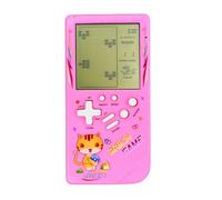 TAQY Modello di gatto carino Console di gioco in mattoni 23 giochi di mattoni Guerra dei carri armati Mini macchina da gioco retrò Bambini Giocattolo Dispositivo di gioco portatile portatile (Pink)