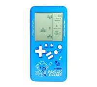 TAQY Modello simpatico cartone animato Console di gioco in mattoni Giochi multiblocco Corsa/Carro armato Macchina da gioco tascabile Retrò Gioco elettronico per bambini Giocattoli portatili (Blue)
