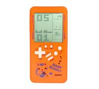 TAQY Modello simpatico cartone animato Console di gioco in mattoni Giochi multiblocco Corsa/Carro armato Macchina da gioco tascabile Retrò Gioco elettronico per bambini Giocattoli portatili (Orange)