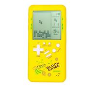 TAQY Modello simpatico cartone animato Console di gioco in mattoni Giochi multiblocco Corsa/Carro armato Macchina da gioco tascabile Retrò Gioco elettronico per bambini Giocattoli portatili (Yellow)