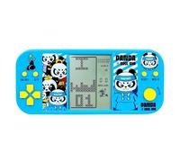 TAQY Panda Cartone Animato Console di Gioco Cubo Retrò 26 Giochi di Mattoni 2574 Livelli Velocità/Difficoltà Regolabile Gioco Elettronico Portatile per Bambini Regali di Giocattoli Puzzle (HBlue)