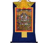 Tara verde con mandala, Khadiravani, arazzo buddista in broccato stampato a caldo for la meditazione Zen Home Decor (Colore : Rosso, Small 35cm*27cm) (Color : Blue, Size : Medium(62cm*47cm))