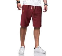 TARAINYA Pantaloncini Lino Uomo Bermuda Uomo in Morbido Cotone e Lino con Cordino Regolabile e Tasche Rosato XL