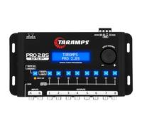 Taramps Pro 2.8S Black DSP Crossover Full Digital Signal Audio Processore ed equalizzatore con sequencer Equalizzazione grafica a 15 bande 12 equalizzazioni preimpostate 2 canali in ingresso e 8