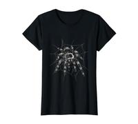 Tarantula Spider Web aracnide Net dettagliati Ragni della Maglietta con Stampa Grafica Economica, Donna, Nero, S