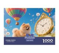 Tarassaco di Pomerania Puzzle in Legno Impermeabile Puzzles Da 1000 Pezzi Per Adulti Divertenti Per Decorazioni Domestiche