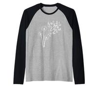 Tarassaco e Farfalle Maglia con Maniche Raglan