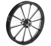 TARAZON 21" x 2,15" nero lucido ruota ruota anteriore cerchione per Harley Dyna Wide Glide Super Glide Street Bob Low Rider 2008-2017 09 10 11 12 13 14 15 16 17