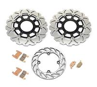Tarazon - Dischi freno anteriori + pastiglie freno per Honda CBR600RR CBR 600 RR 2003 2004
