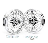Tarazon - Ruota anteriore da 16" x 3,5", senza tubi, 36 raggi singolo, doppio disco per Harley Touring Softail Dyna