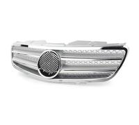 TARCIN Calandra Anteriore per Mercedes per Benz per SL Classe R230 SL500 SL600 SL550 W230 2003-2006 Griglia Anteriore per Auto in Argento Cromato Griglie Anteriori