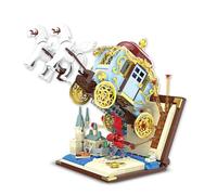 Tarcury Carrozza Volante Kit di Costruzione, 712 Pezzi Giocattoli da Costruzione con Libro Magico e Cavallo Bianco, Età 8+