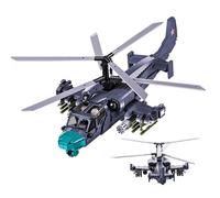 Tarcury Kamov Ka-52 Elicottero da Ricognizione e Attacco Giocattolo da Costruzione - Set dell'Esercito con 913 Pezzi, Scala 1:30, Include 2 Soldatini - Divertimento per Bambini e Adulti