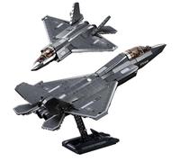 Tarcury Kit di Costruzione di Aerei da Combattimento J-35 Scala 1:44, 838 PCS Set di Giocattoli Militari dell'Esercito con 1 Soldato di Giocattolo & Stand di Visualizzazione