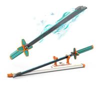 Tarcury Kit di Costruzione Spada Anime Kochou Shinobu, Modello Katana da 782 Pezzi con Fodero e Supporto, Accessorio Cosplay da 97,5 cm per Appassionati di mattoncini da Costruzione