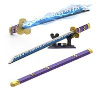 Tarcury Set di Costruzione Spada Cosplay Anime Zoro, Modello Katana Samurai da 98.5cm con Fodero e Supporto, Regalo da Collezione Ideale per Fan e Adulti (936 Pezzi)