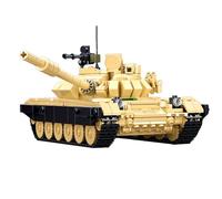 Tarcury T-72 Main Battle Tank Set di Blocchi da Costruzione, 770 PCS Set di Giocattoli dell'Esercito con Due Soldatini, 2in1 Divertimento e Regalo Educativo per Bambini e Adulti