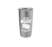 Tardigrade Sarcasm Body Peak Performance Umorismo Natura divertente Bicchiere termico in acciaio inox doppia parete