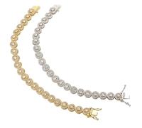 TARENMAEIT Classico Geometrico Rotondo Cubic Zirconia Tennis Bracciale Braccialetti Per Le Donne Fascino Lusso Gioielli Da Sposa Regali