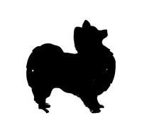 Targa A Forma Di Cane Papillon, Articolo Da Parete, Plaque Per Canile Nera