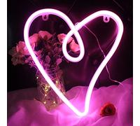 Targa a forma di cuore dell'amore, luci notturne a LED a forma di cuore per decorazione da parete, segnali USB o batteria per camera da letto, compleanno, festa, San Valentino, Natale, soggiorno,