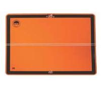 TARGA ADR PANNELLO ADR NEUTRO ARANCIONE PIEGATO ORIZZONTALE MERCI PERICOLOSE PER AUTOCARRO, RIMORCHIO, SEMIRIMORCHIO, FURGONE, PIATTAFORMA