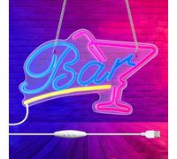 Targa al neon per bar, luce LED per bar, dimmerabile in acrilico, decorazione da parete