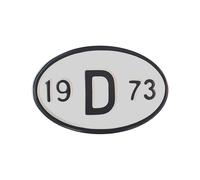 Targa Anno Posteriore 1973 VW Maggiolino Bug D Badge Metal Tag Vintage Targa ...