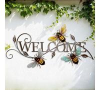 Targa Benvenuto Da Esterno Giardino Terrazza Decorazione Design Multicolore