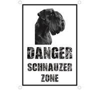 TARGA CARTELLO ATTENTI AL CANE - Danger SCHNAUZER zone