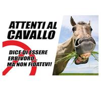 TARGA CARTELLO - ATTENTI AL CAVALLO