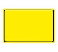 Targa Cartello in Plastica Pericolo per Selbst Scrivere - 308959/7 Giallo - Tgl circa 15 x 10 CM