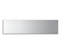 Targa Cartello vuota per incisione in acciaio inox spazzolato opaco 160 x 40 mm