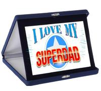 Targa Commemorativa Festa Del Papa' I Love My Super Dad 21x26 cm PS 14055-4