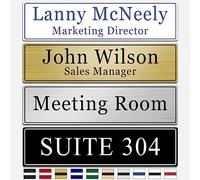 Targa Con Nome Inciso per Ufficio Personalizzato, Targhe di Nome Eleganti Personalizzate per Porta o Cartello Della Parete, Targhetta di Nome Della Porta(6,3 x 20,3 cm)