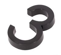 Targa con numero civico 3D, adatta per uso esterno su cassette delle lettere, appartamenti, camere d'albergo, ufficio, realizzata in resina ABS di lunga durata (3)