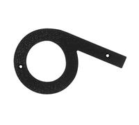 Targa con numero civico galleggiante, elegante, resistente alle intemperie, 20,3 cm, nera, per porta d'ingresso