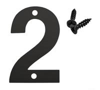 Targa con numero civico galleggiante per esterni con profilo raffinato per fissaggio permanente a parete in aree residenziali che richiedono un numero chiaro (2)