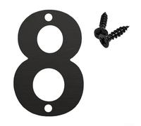 Targa con numero civico galleggiante per esterni con profilo raffinato per fissaggio permanente a parete in aree residenziali che richiedono un numero chiaro (8)