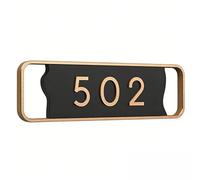 Targa con numero civico in acrilico, autoadesiva, multicolore, di varie dimensioni(A,42x12.7cm)