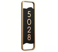 Targa con numero civico in acrilico, autoadesiva, multicolore, di varie dimensioni(B,20x8cm)