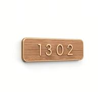 Targa con numero civico in acrilico, autoadesiva, multicolore, di varie dimensioni(G,42x12.7cm)