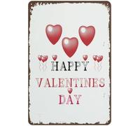 Targa con scritta "Buon San Valentino" divertente per fidanzato e fidanzata, "Mi manchi, amo la mia ragazza, moglie, mamma, marito", ghirlande di San Valentino per porta d'ingresso, veranda, fattoria