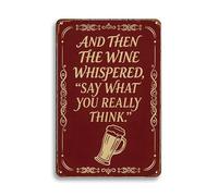 Targa con Stampe And then the wine whispered say what you really Targa in